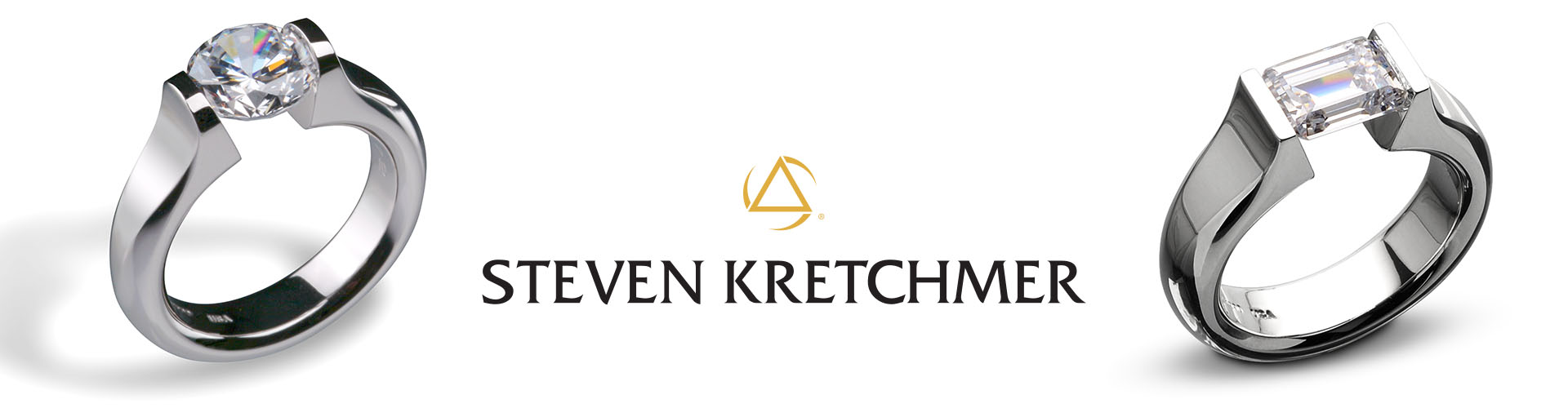 Steven Kretchmer Tension Set, Engagement Rings, Authorized Retailer