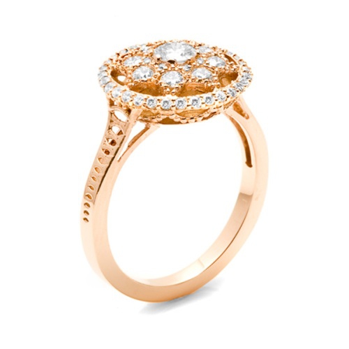 FR813PK Tacori Diamond Ring 18 Karat Fine Jewelry