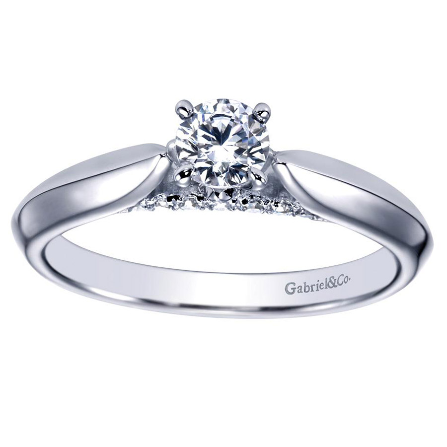 Gabriel 14 Karat Victorian Engagement Ring ER98687W44JJ