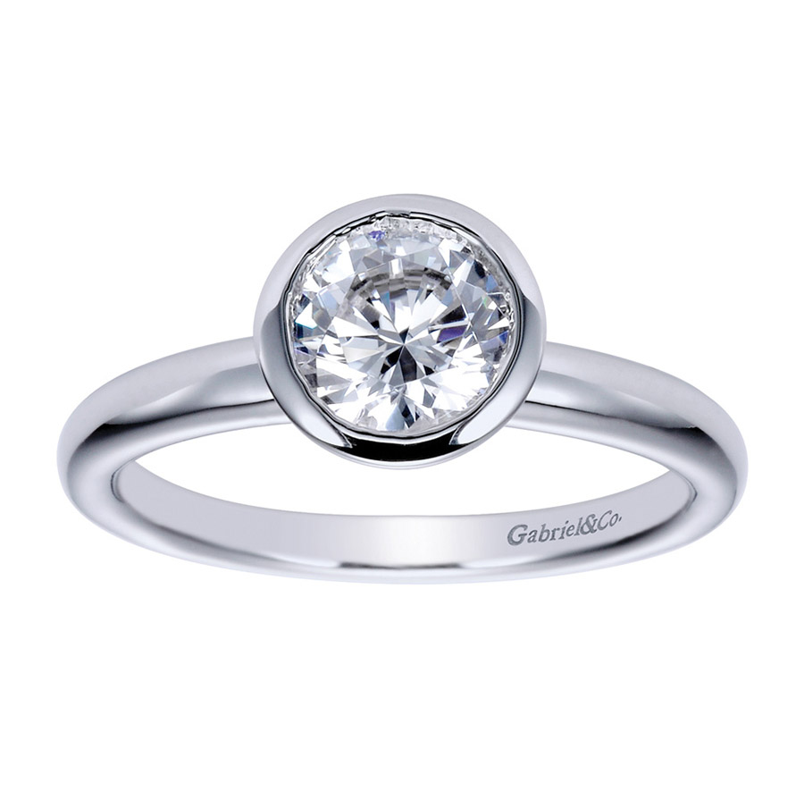 Gabriel Platinum Contemporary Engagement Ring ER8077PTJJJ
