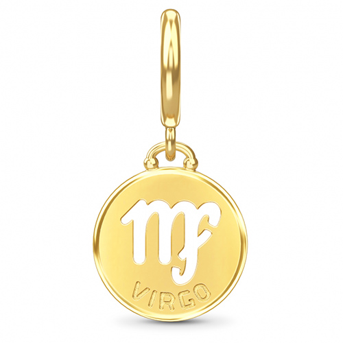 Endless Jewelry Virgo Zodiac Coin 18k Gold Plated Charm 53346-6