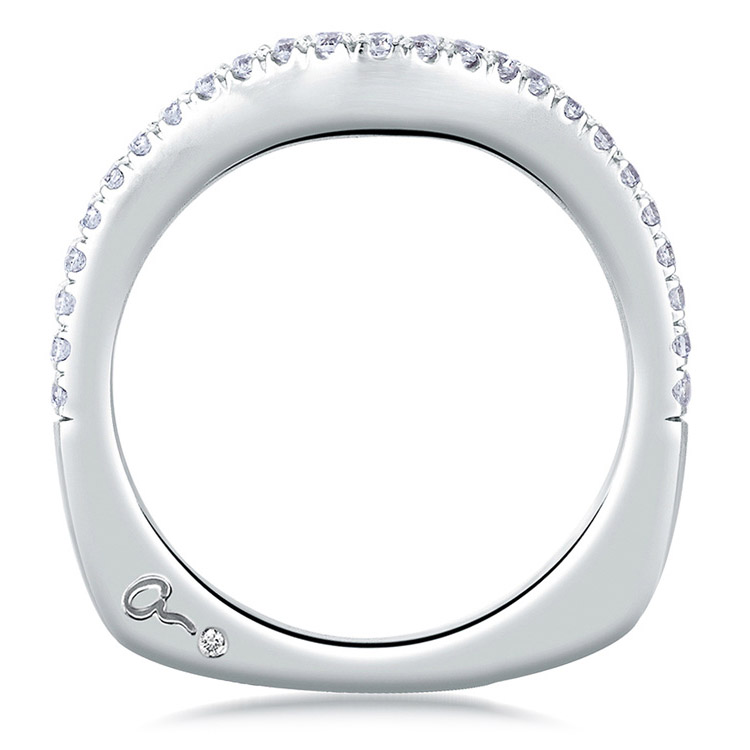 A.JAFFE Signature 14 Karat Diamond Wedding Ring MRS240 / 30