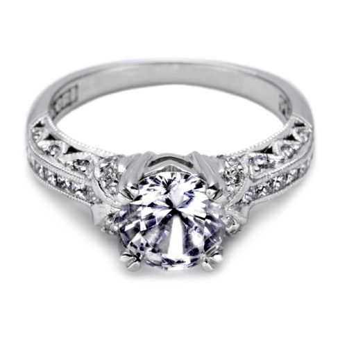 Tacori Crescent Platinum Engagement Ring HT2371