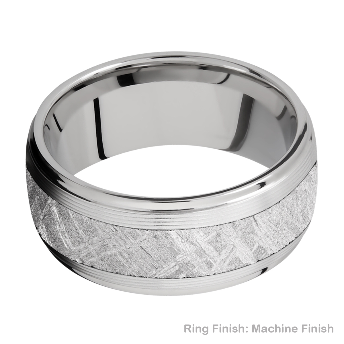 Lashbrook 10DGE15/METEORITE Titanium Wedding Ring or Band