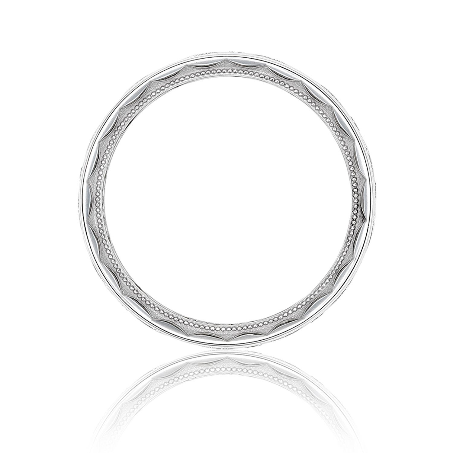 126-7WD Platinum Tacori Sculpted Crescent Wedding Ring