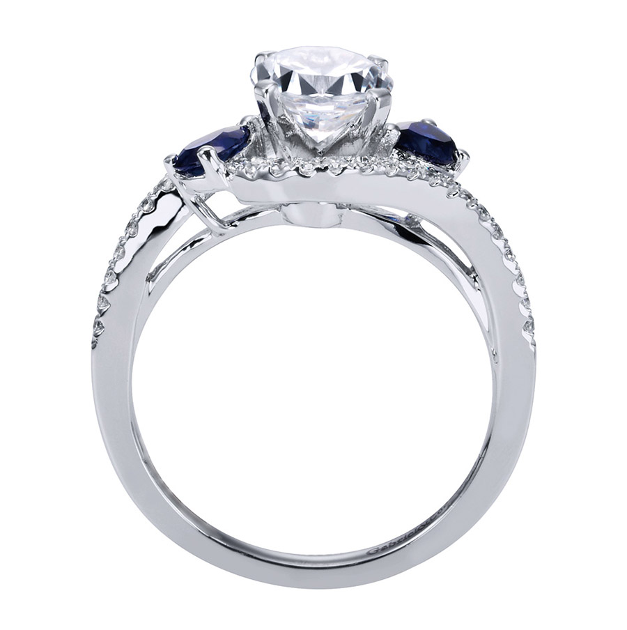 Gabriel Platinum Contemporary Engagement Ring ER5331PT3SA