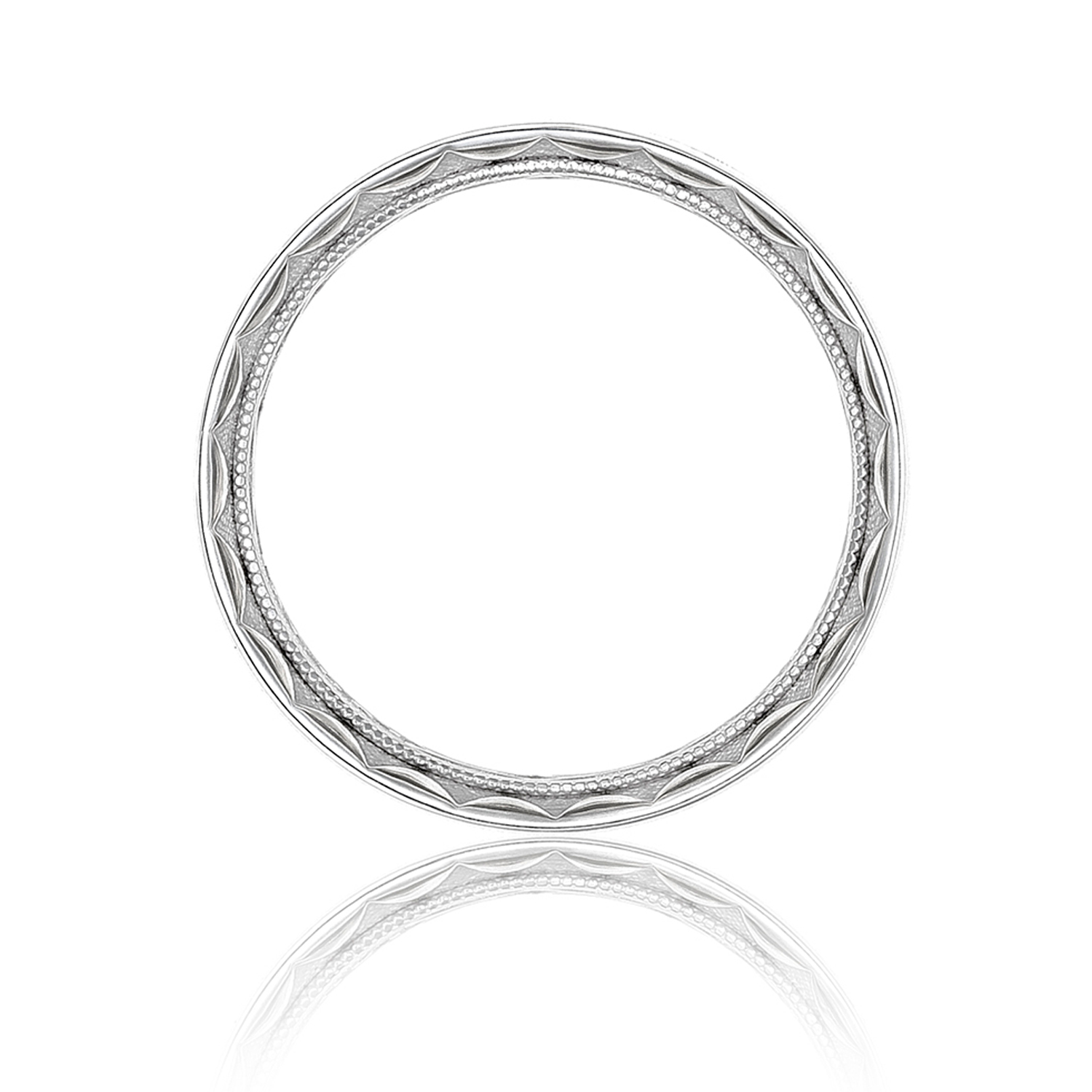 Tacori 129-8W 18 Karat Sculpted Crescent Wedding Ring Alternative View 1
