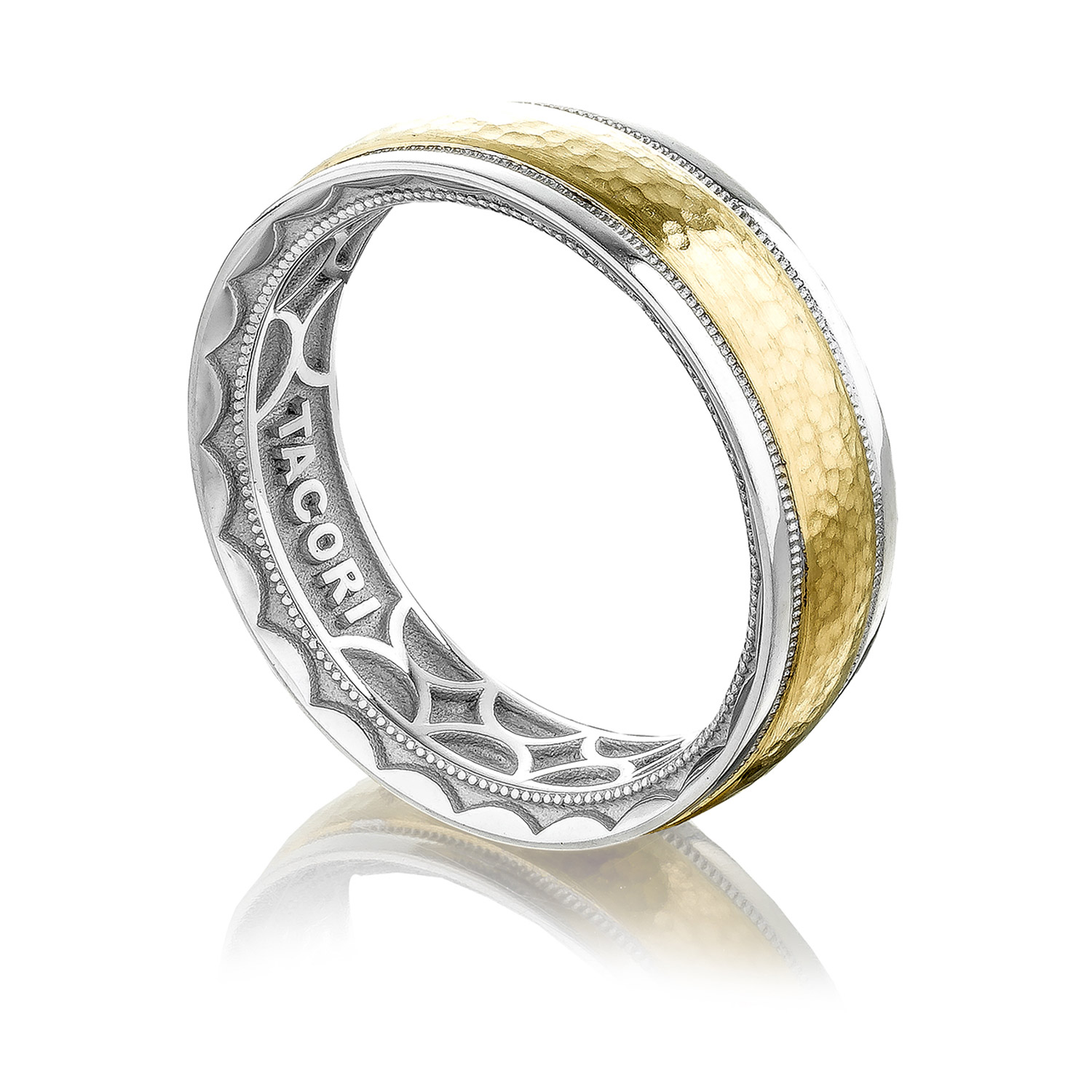 Tacori 130-7WYH 18 Karat Sculpted Crescent Wedding Ring Alternative View 2