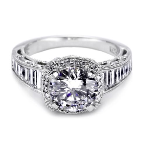 Tacori Crescent Platinum Engagement Ring HT253112X