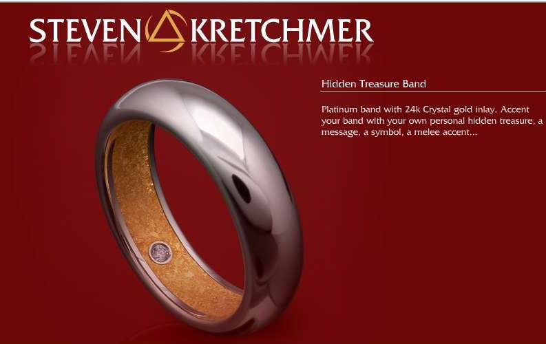 Kretchmer Platinum/24K Gold Hidden Treasure Band Alternative View 1