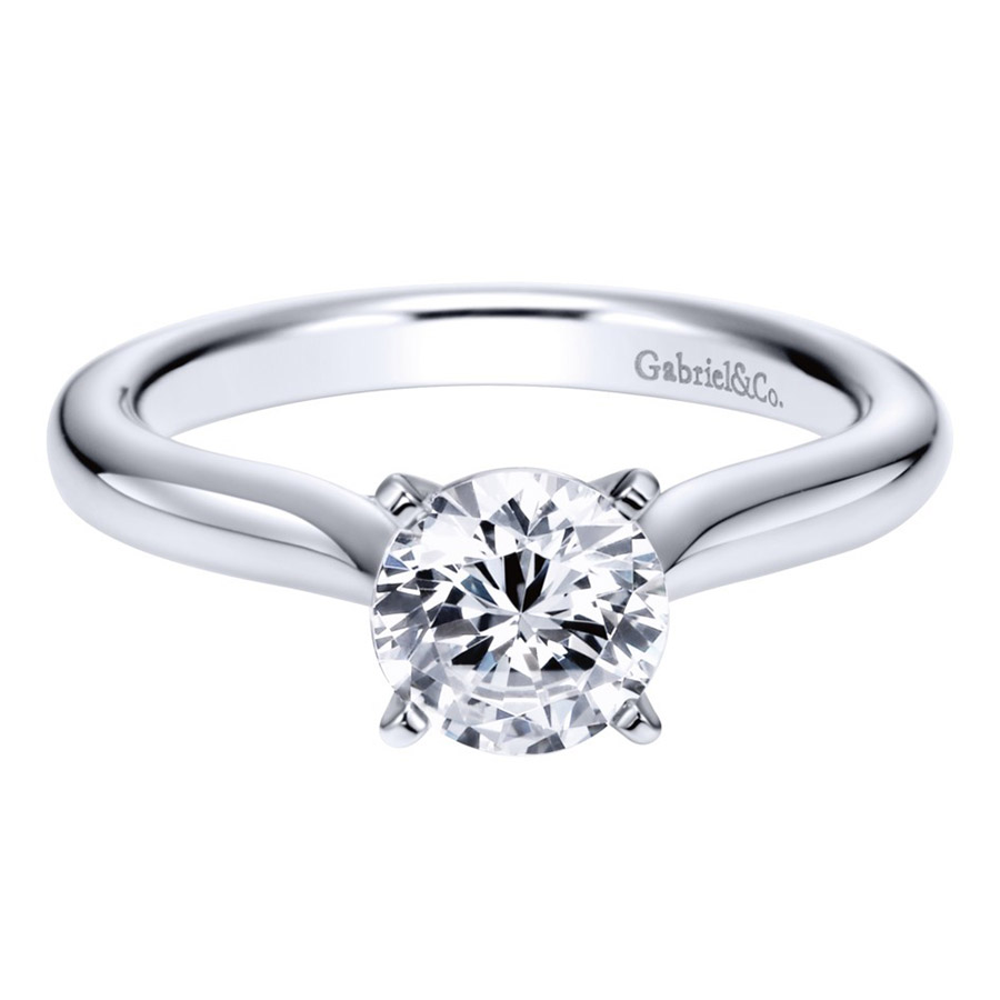 Gabriel Platinum Contemporary Engagement Ring ER6684PTJJJ