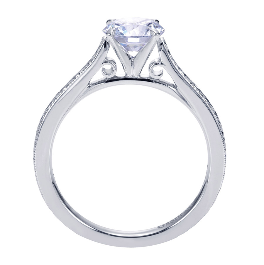 Gabriel Platinum Victorian Engagement Ring ER7222PTJJJ