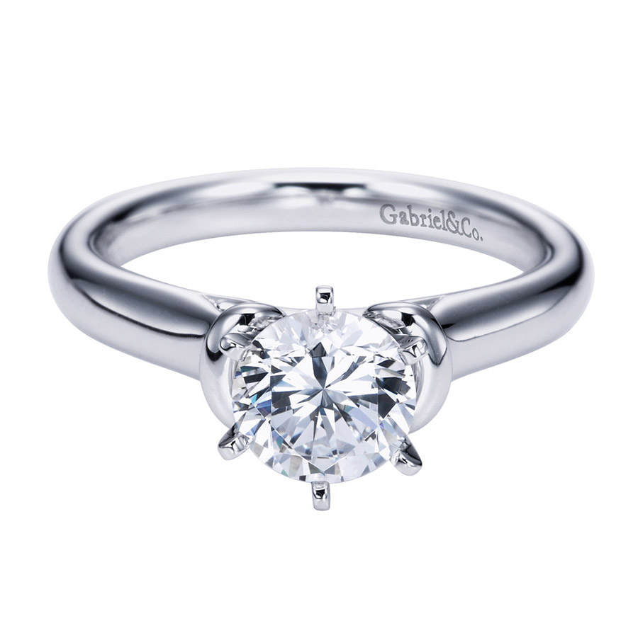 Gabriel Platinum Contemporary Engagement Ring ER6573PTJJJ