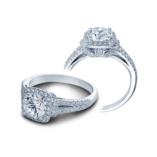 Verragio Couture-0381CU Platinum Engagement Ring