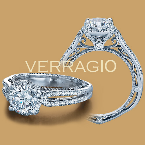 Verragio Venetian-5014R Platinum Engagement Ring