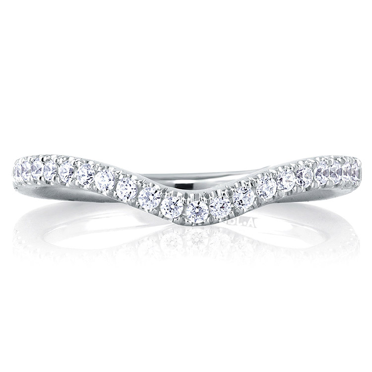 A.JAFFE Signature 14 Karat Diamond Wedding Ring MRS240 / 30 Alternative View 2