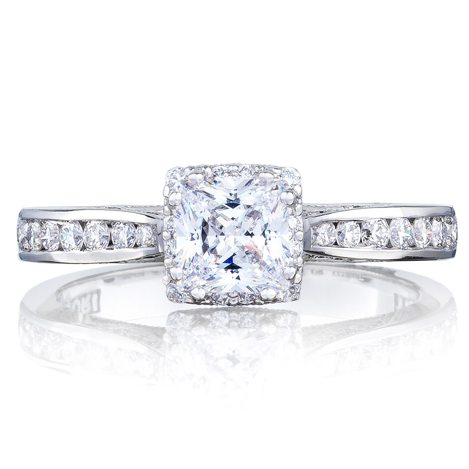 2646-25PR5 Platinum Tacori Dantela Engagement Ring