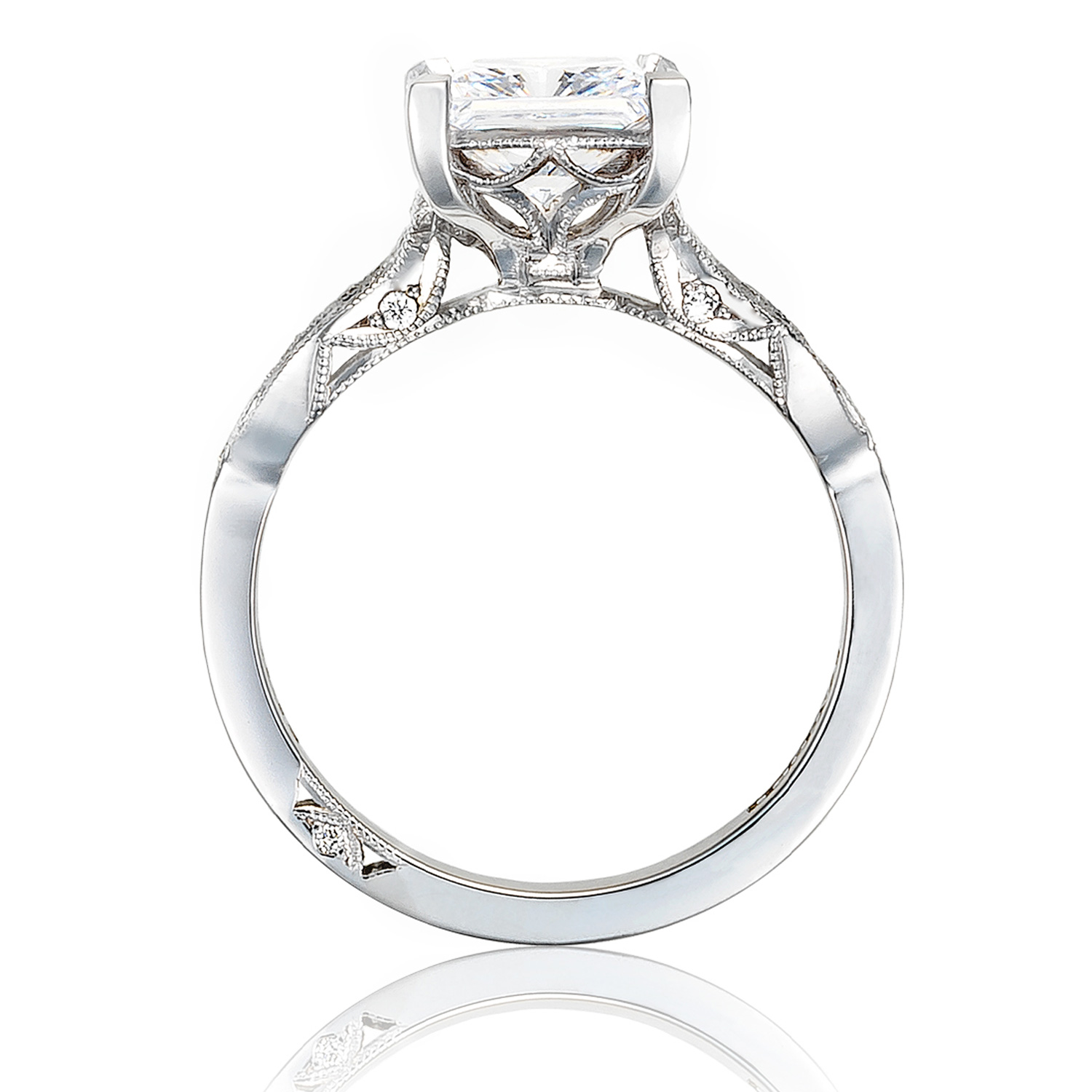 2648PR7 Platinum Tacori Ribbon Engagement Ring