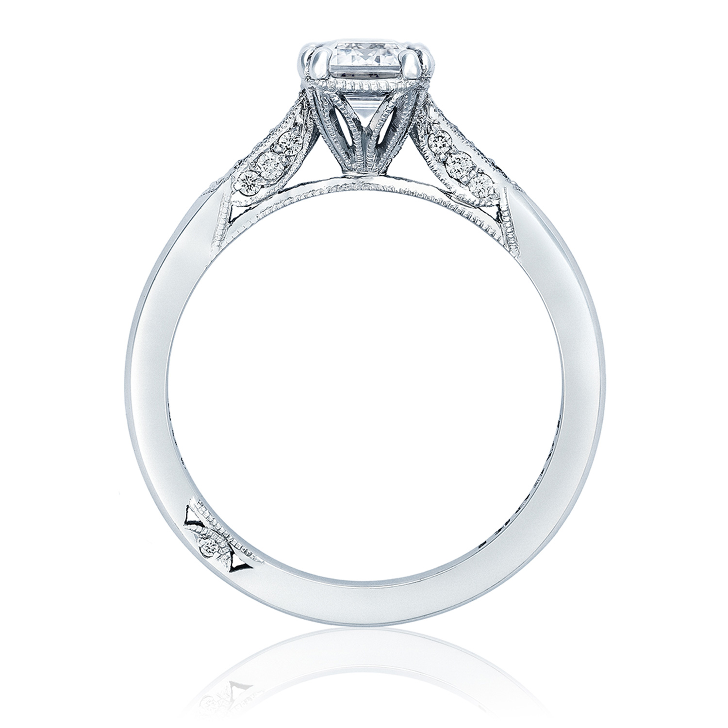 2651EC7X5 Platinum Simply Tacori Engagement Ring Alternative View 1