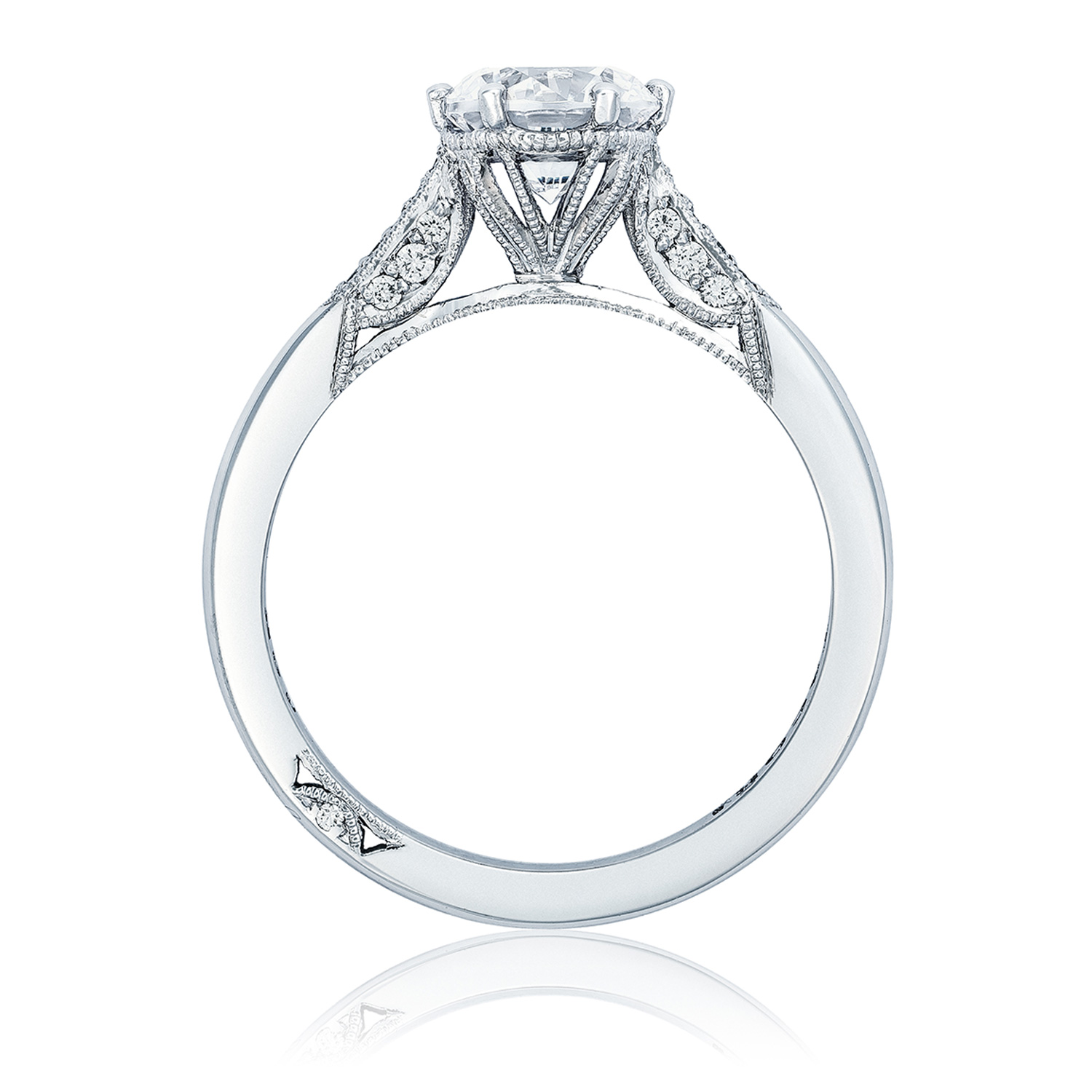 2651RD65 Platinum Simply Tacori Engagement Ring