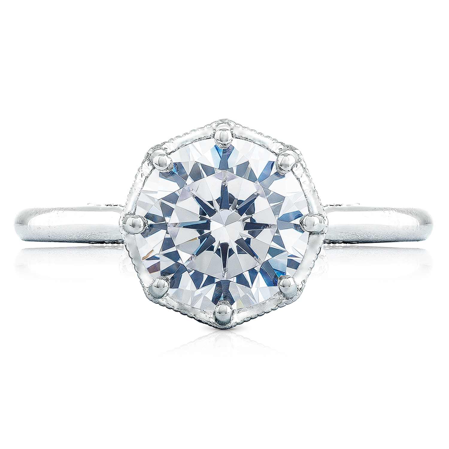 2652RD8 Platinum Simply Tacori Engagement Ring