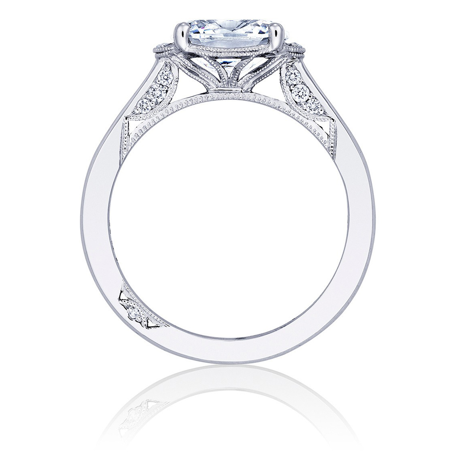 2654OV85X65 Platinum Simply Tacori Engagement Ring Alternative View 1