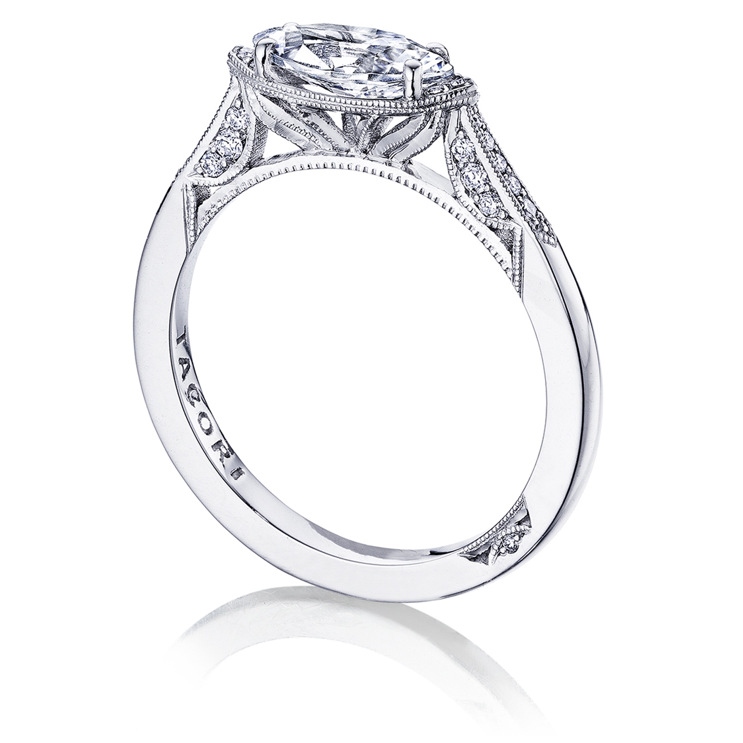 2655PS85X55 Platinum Simply Tacori Engagement Ring