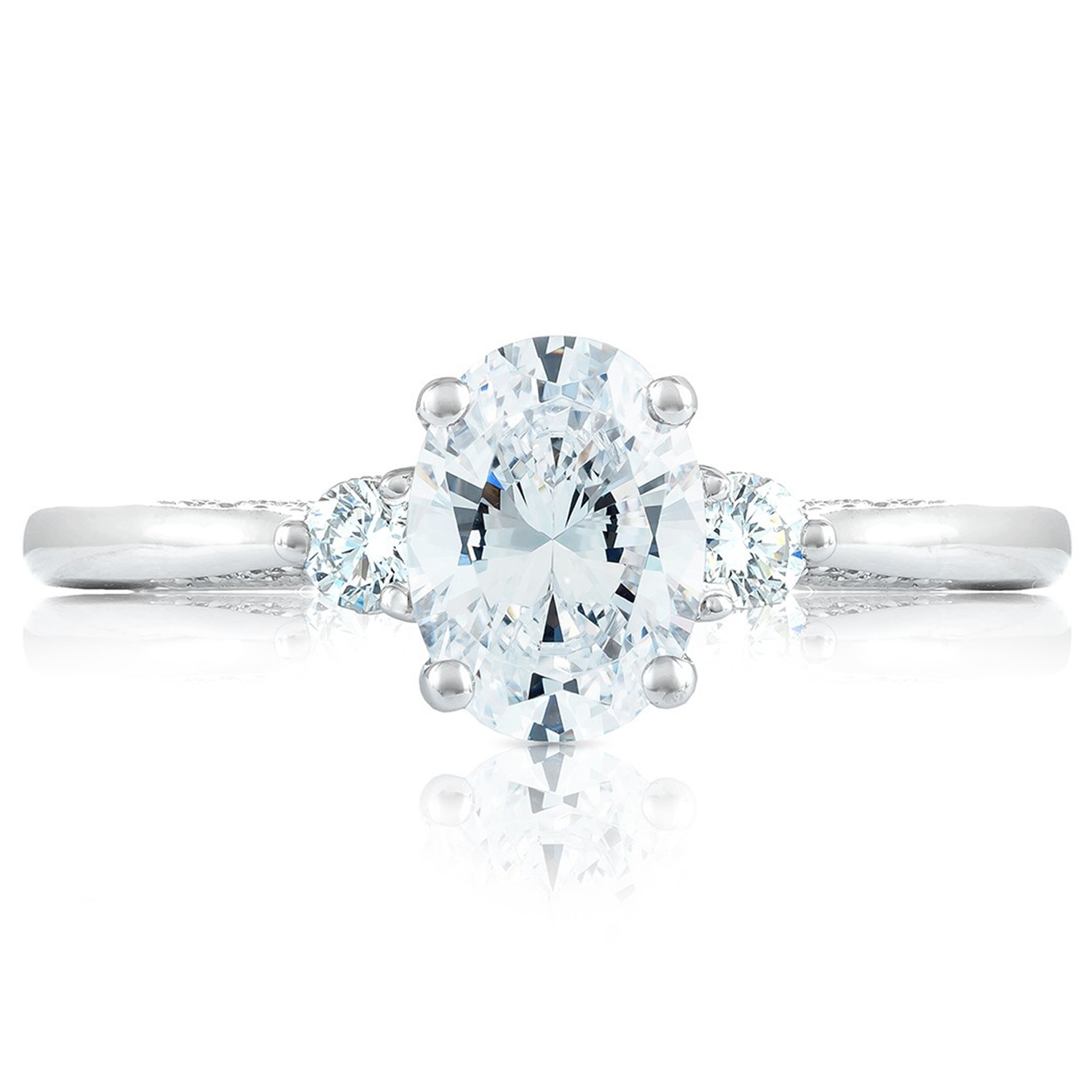 2656OV75X55 Platinum Simply Tacori Engagement Ring