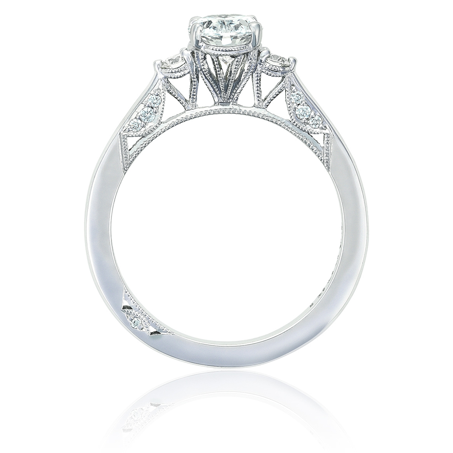 2656OV75X55 Platinum Simply Tacori Engagement Ring Alternative View 1