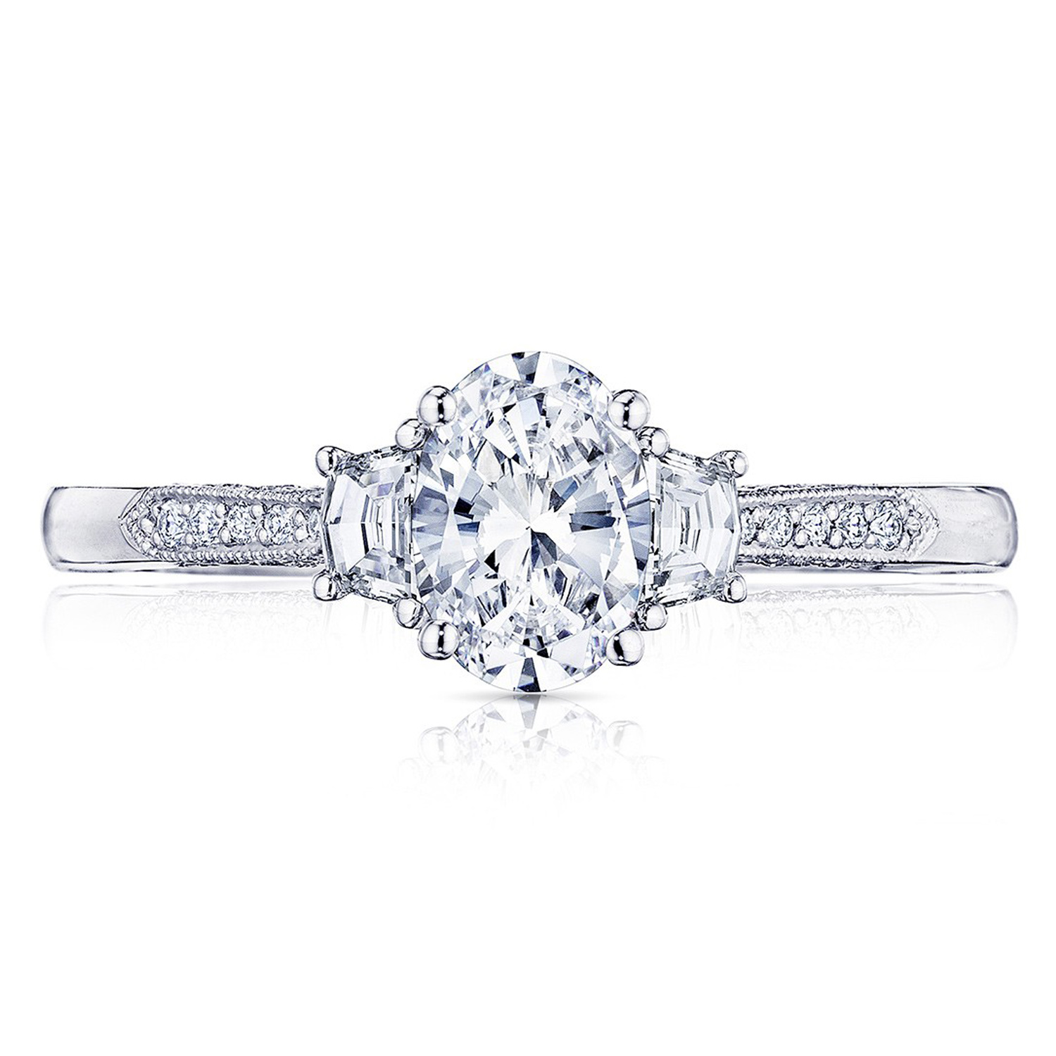 2659OV7X5 Platinum Simply Tacori Engagement Ring