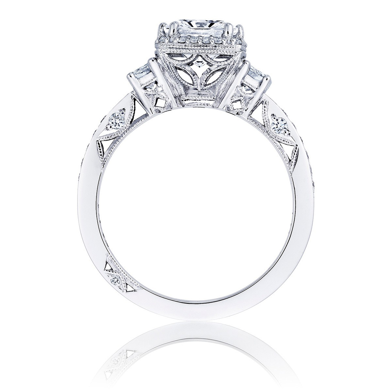 2663PR65 Platinum Tacori Dantela Engagement Ring