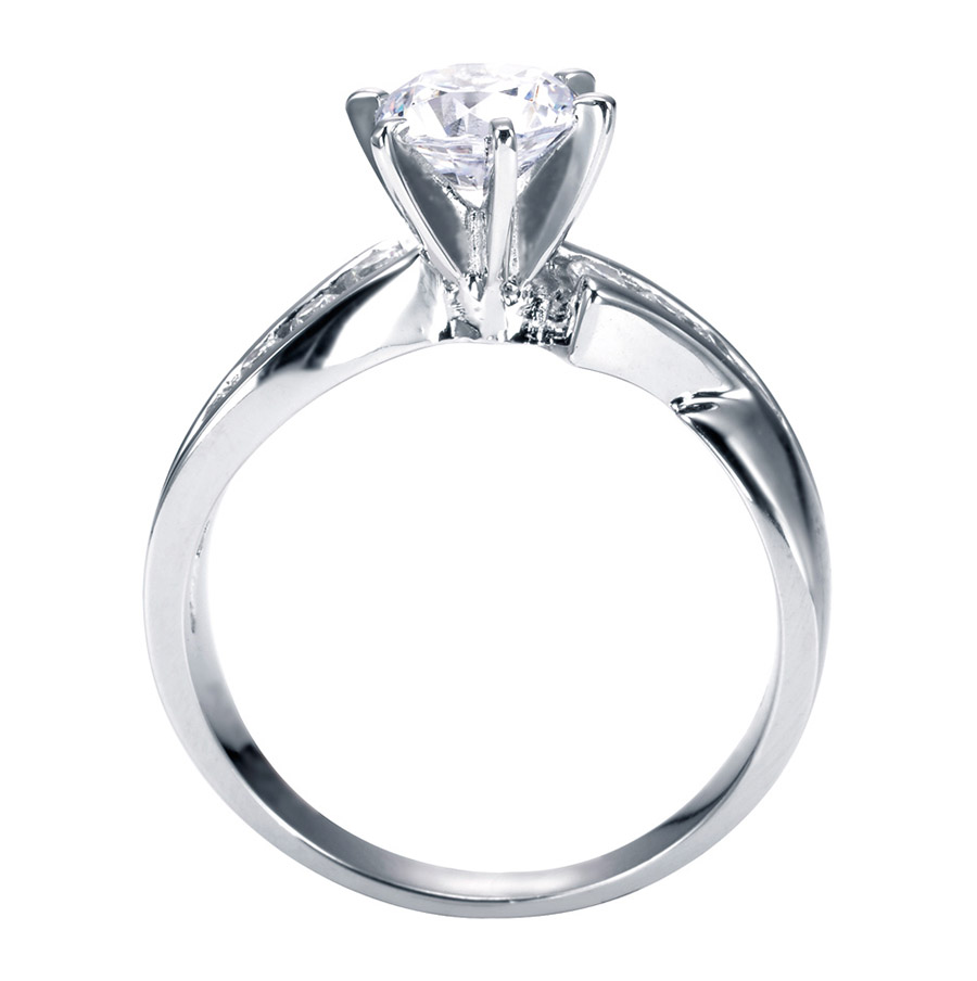 Gabriel Platinum Contemporary Engagement Ring ER1709PT3JJ