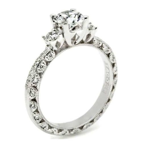 Tacori Crescent Platinum Engagement Ring HT2369P