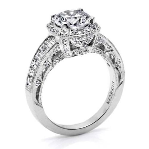 Tacori Crescent Platinum Engagement Ring HT253112X Alternative View 1