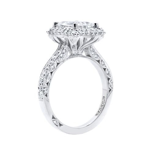 HT2522EC85X65 Tacori Crescent 18 Karat Engagement Ring