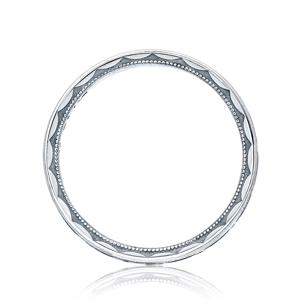 113-6 Platinum Tacori Sculpted Crescent Wedding Ring Alternative View 1