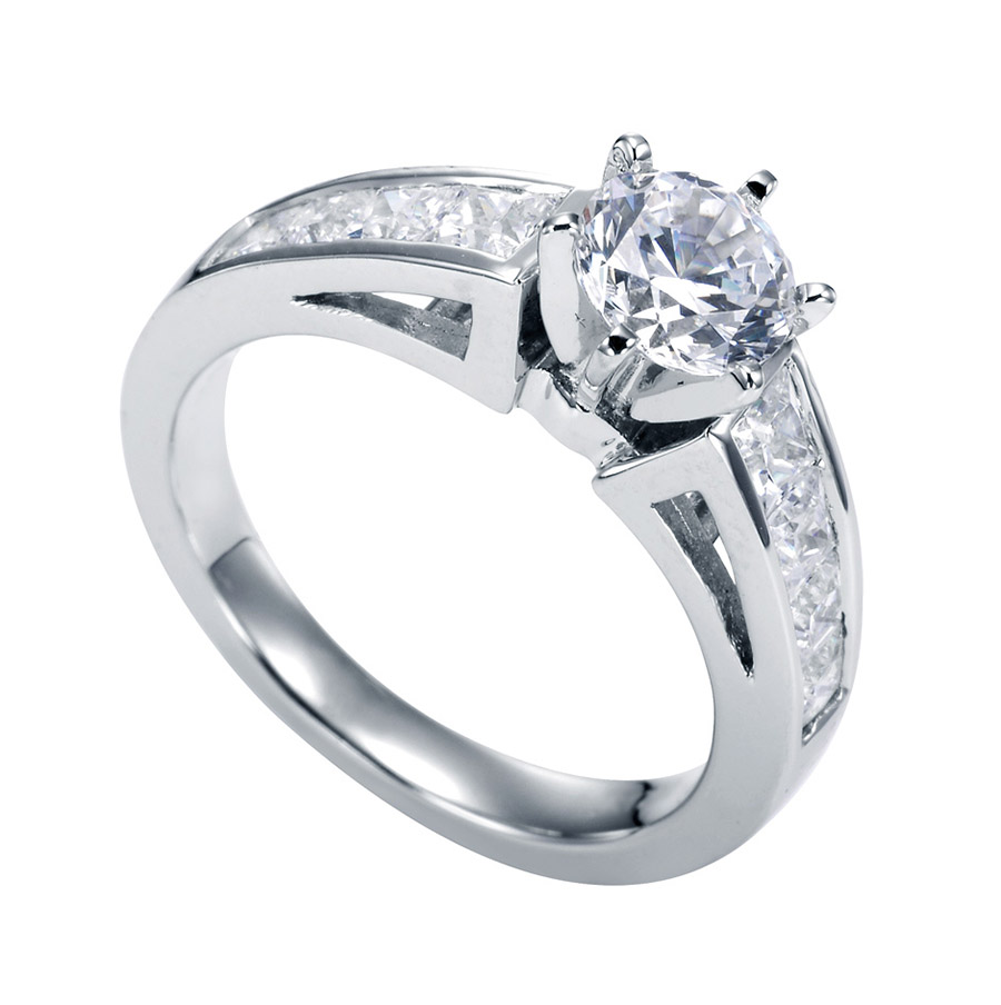 Gabriel Platinum Contemporary Engagement Ring ER1736PT3JJ