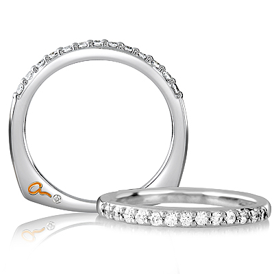 A Jaffe Signature Platinum Wedding Ring MRS078 / 26