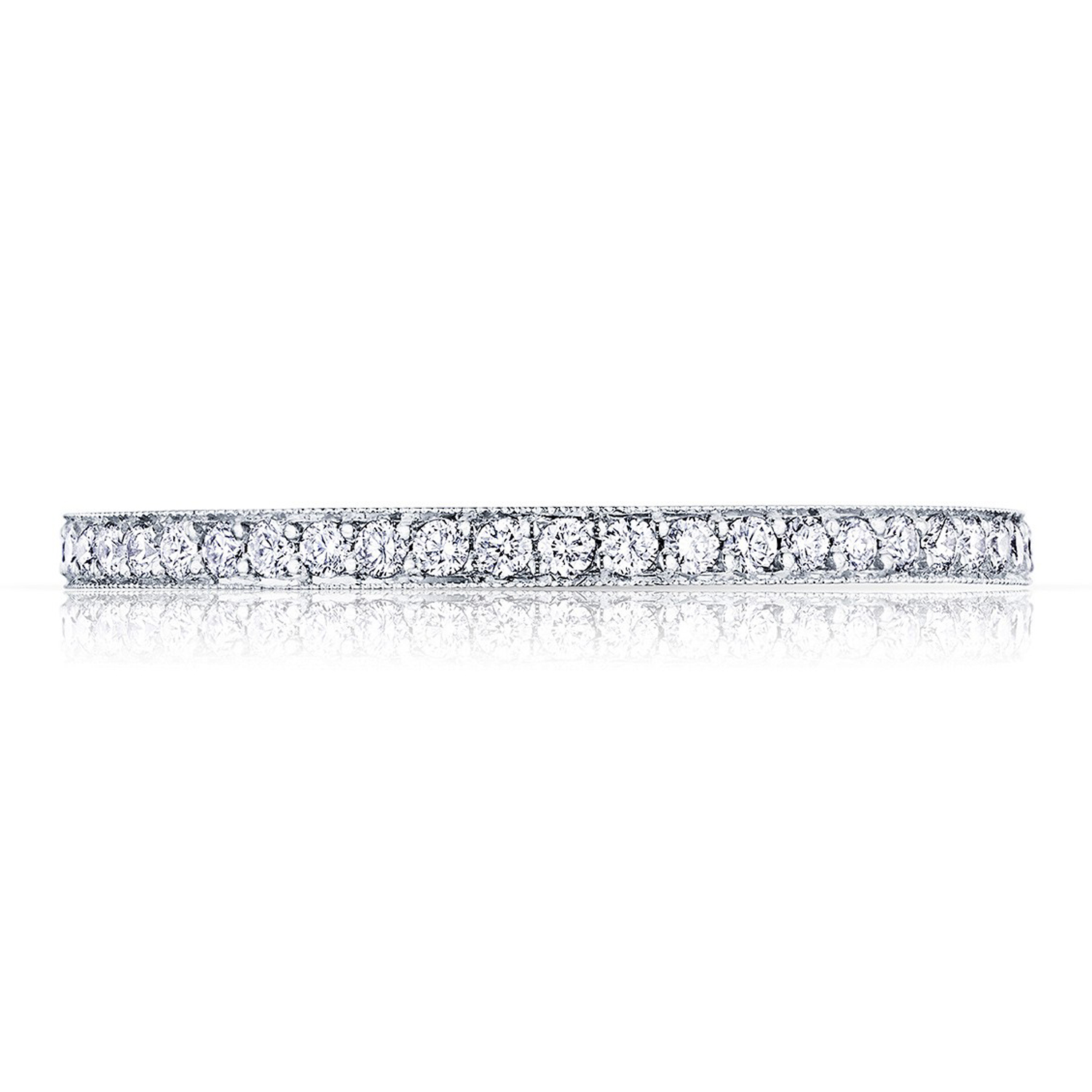 41-1534W Platinum Tacori Sculpted Crescent Diamond Wedding Ring