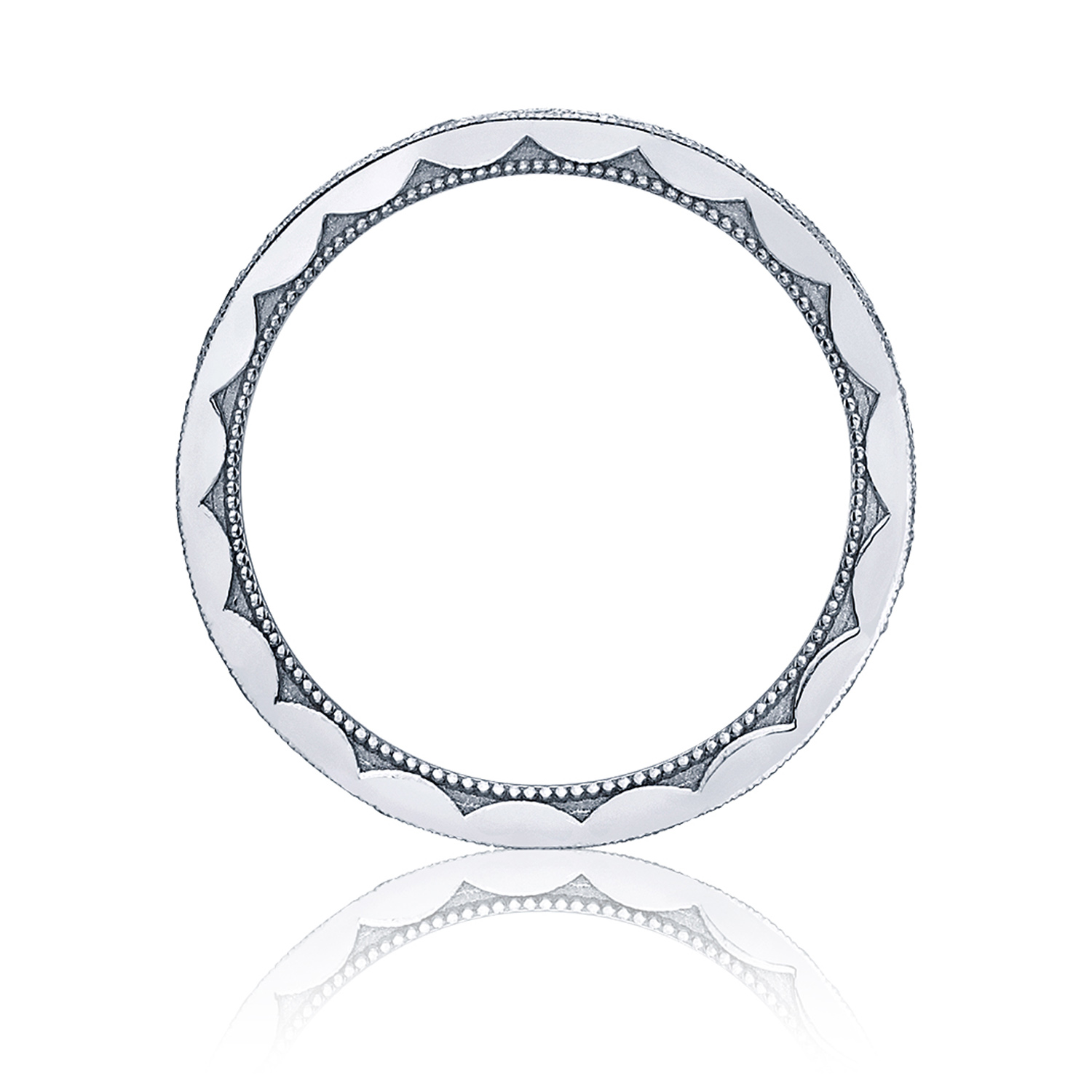 41-15ET Platinum Tacori Sculpted Crescent Diamond Wedding Ring Alternative View 1