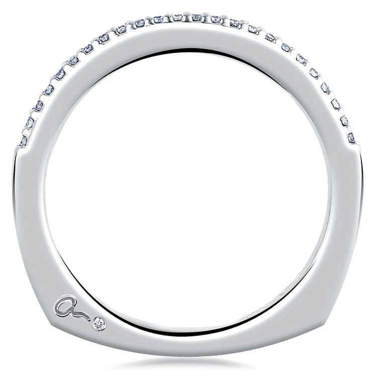 A.JAFFE Metropolitan Collection 14 Karat Diamond Wedding Ring MRS273 / 13 Alternative View 1