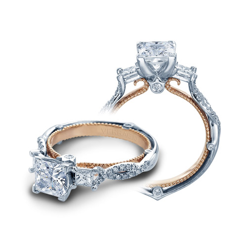 Verragio Couture-0423P-TT Platinum Engagement Ring