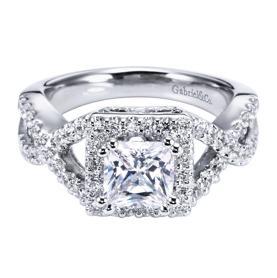 Gabriel Platinum Contemporary Engagement Ring ER5795PT4JJ