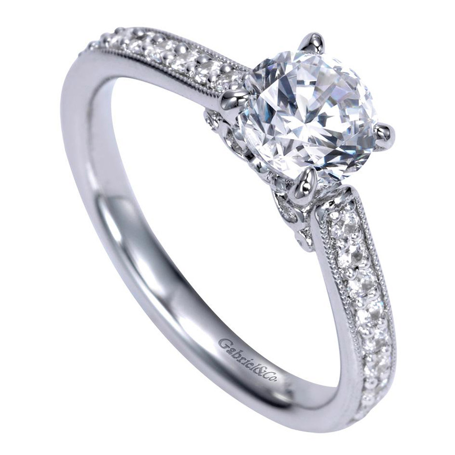 Gabriel 14 Karat Victorian Engagement Ring ER98745W44JJ