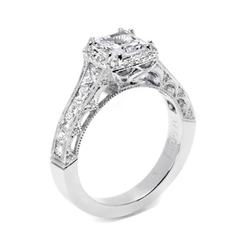 Tacori Crescent Platinum Engagement Ring HT2515PR612X