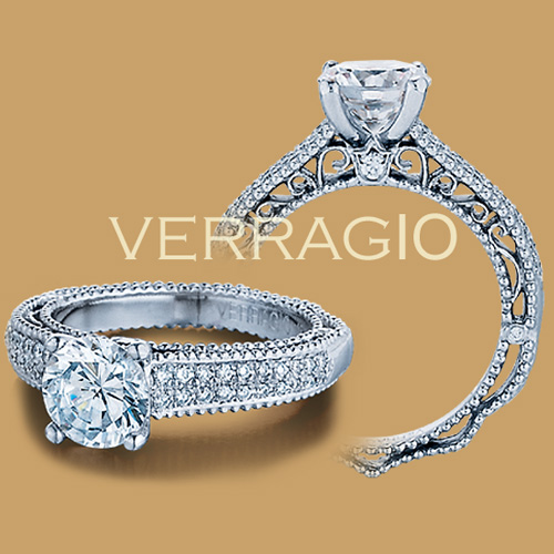 Verragio Venetian-5011R Platinum Engagement Ring Alternative View 1