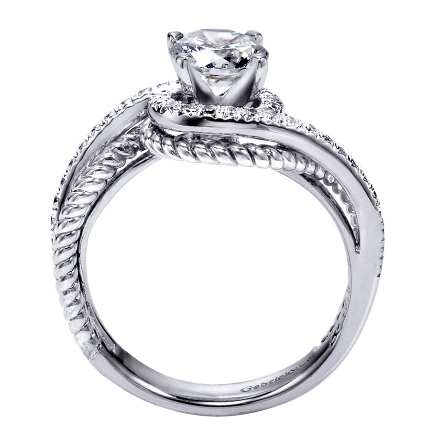 Gabriel Platinum Contemporary Engagement Ring ER5360PT3JJ
