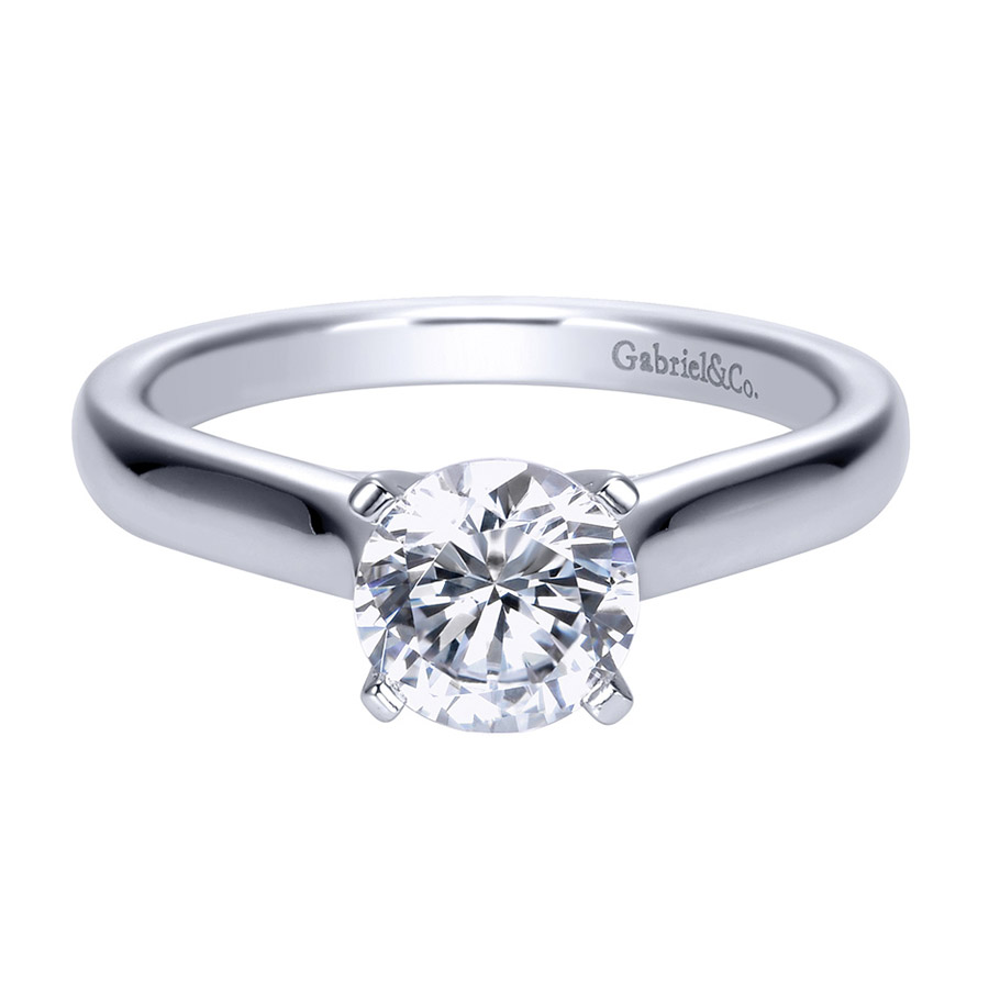 Gabriel Platinum Contemporary Engagement Ring ER8076PTJJJ