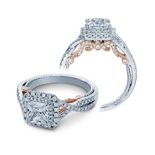 Verragio Insignia-7084P-TT Platinum Engagement Ring