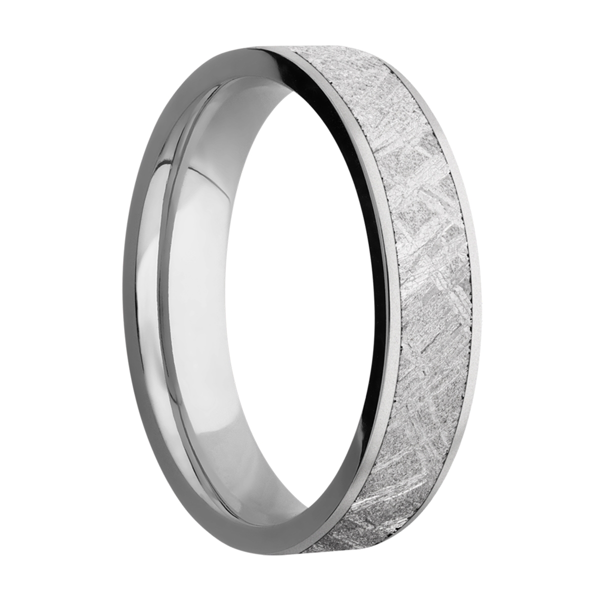 Lashbrook 5F14/METEORITE Titanium Wedding Ring or Band